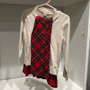 JCrew crewcuts 2 piece plaid outfit  xs (4/5)